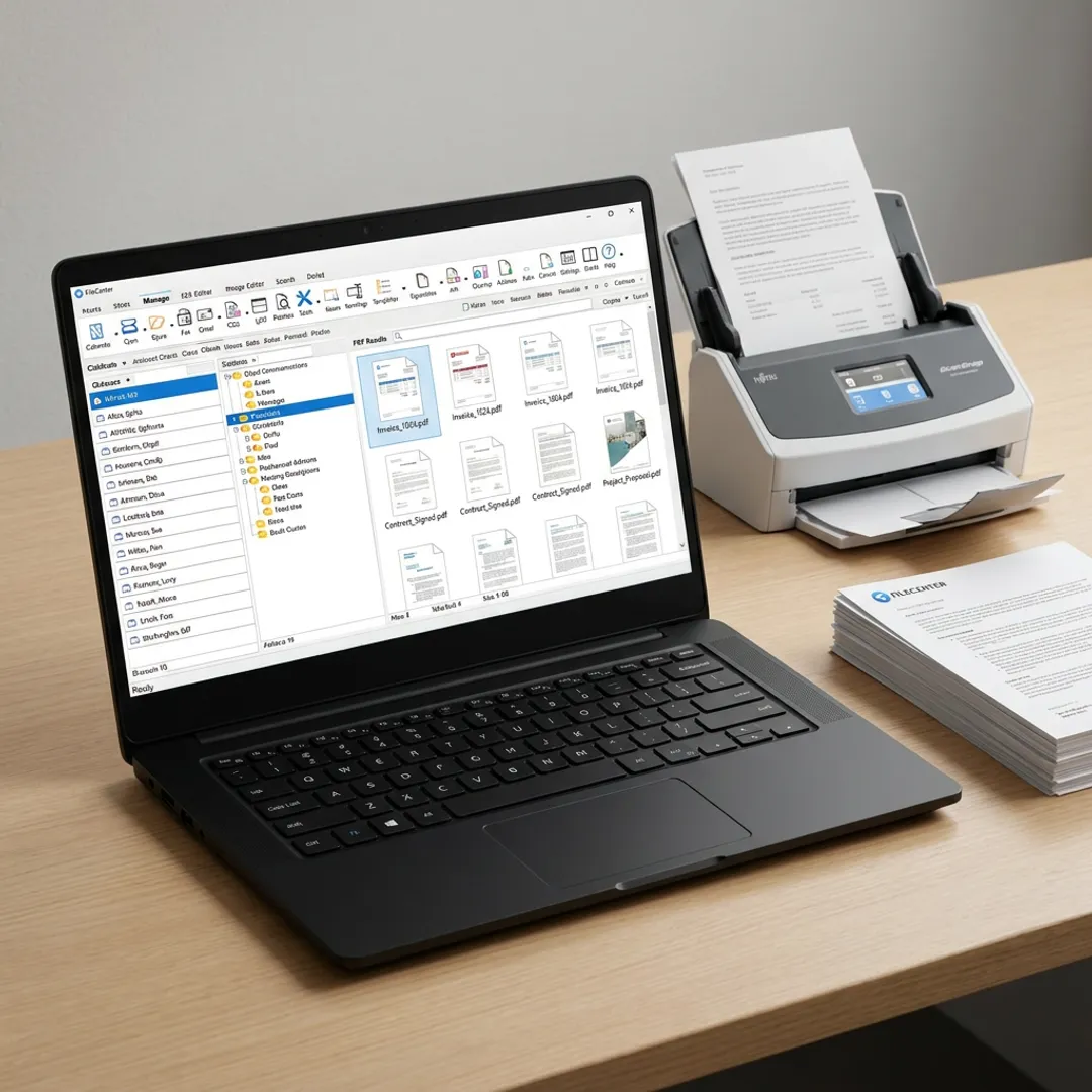 Document scanning software on Windows computer