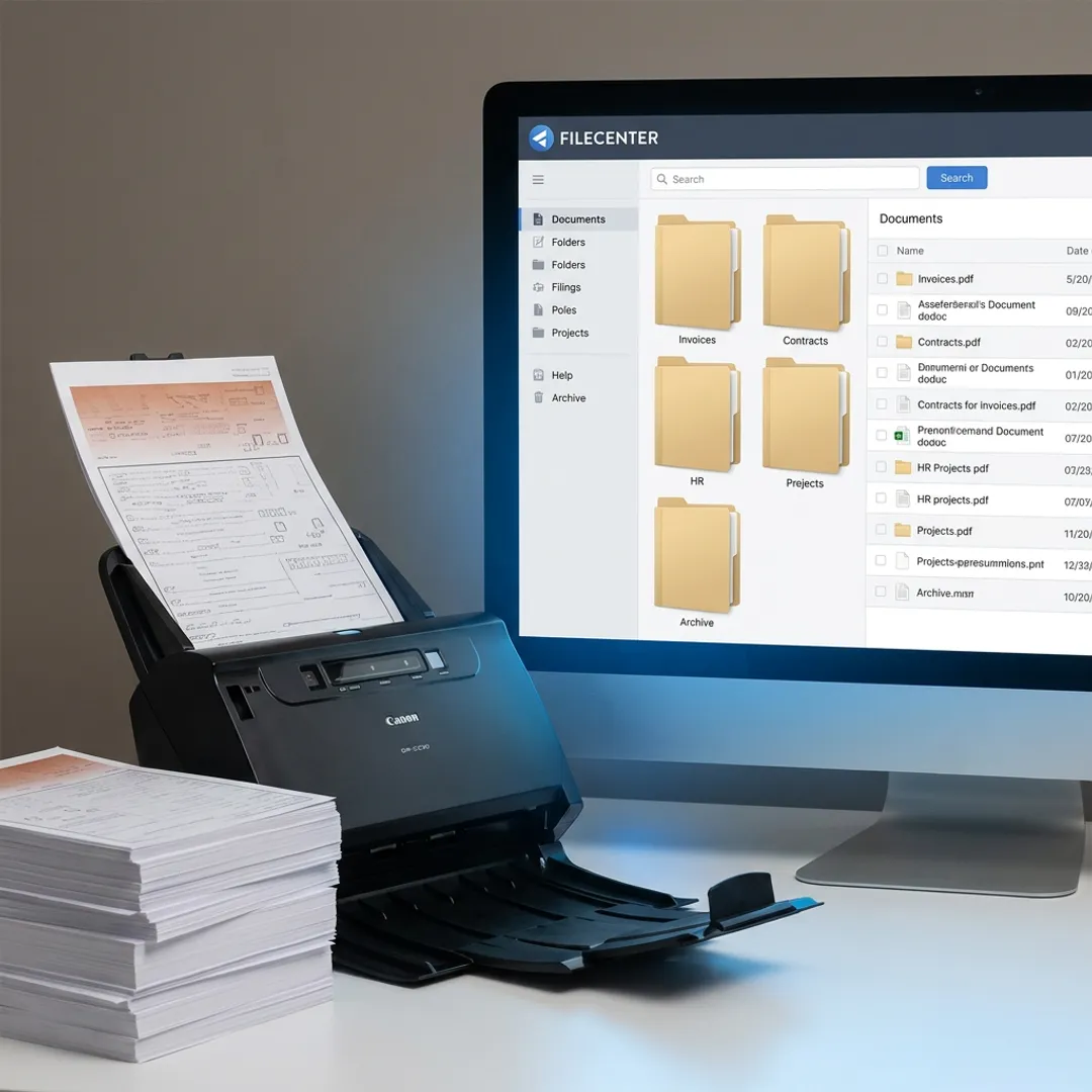 High-volume document scanning software