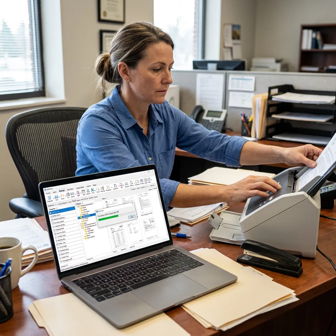 Medical records scanning workflow