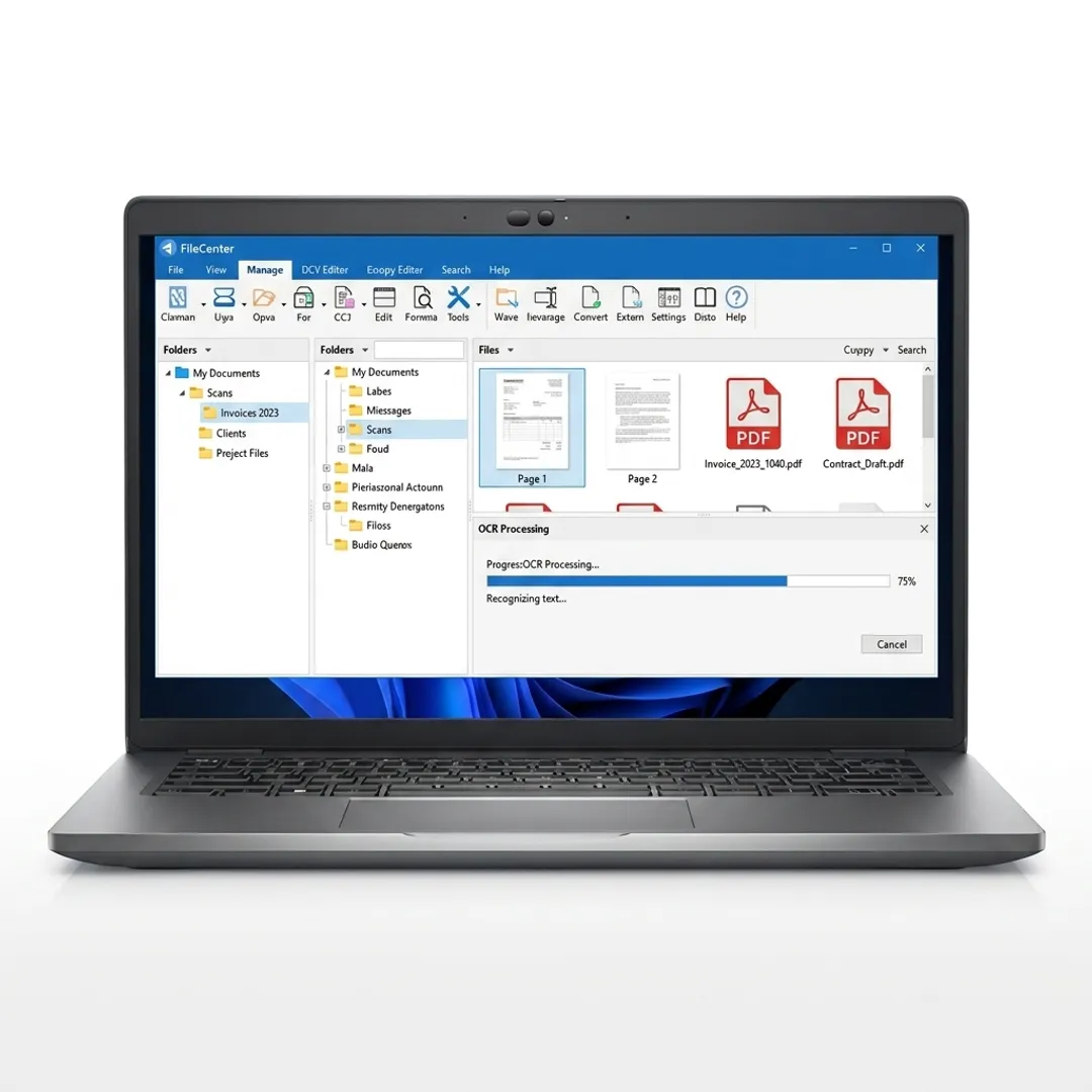 Windows document conversion workflow on desktop