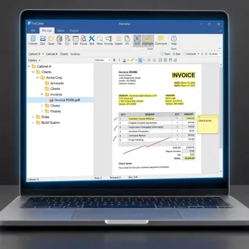 User editing a scanned PDF with OCR software