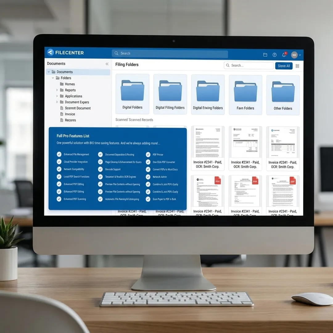 digital document management software dashboard