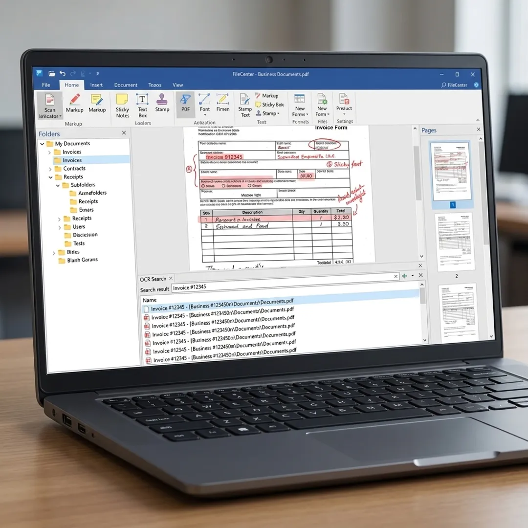 Windows PDF editor and document management software