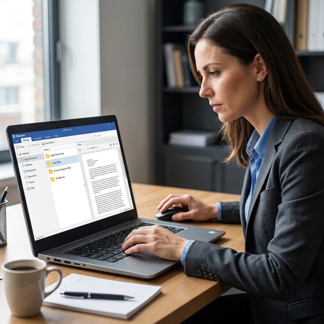 PDF document management software dashboard
