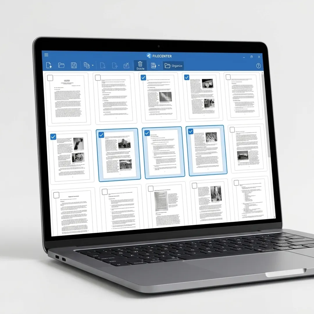 User deleting pages from a PDF