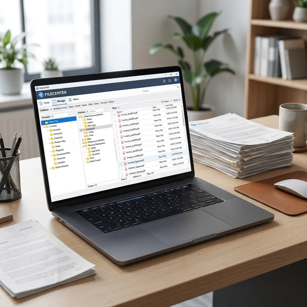 Paperless office document management software