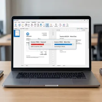 OCR software converting scanned PDF to Word