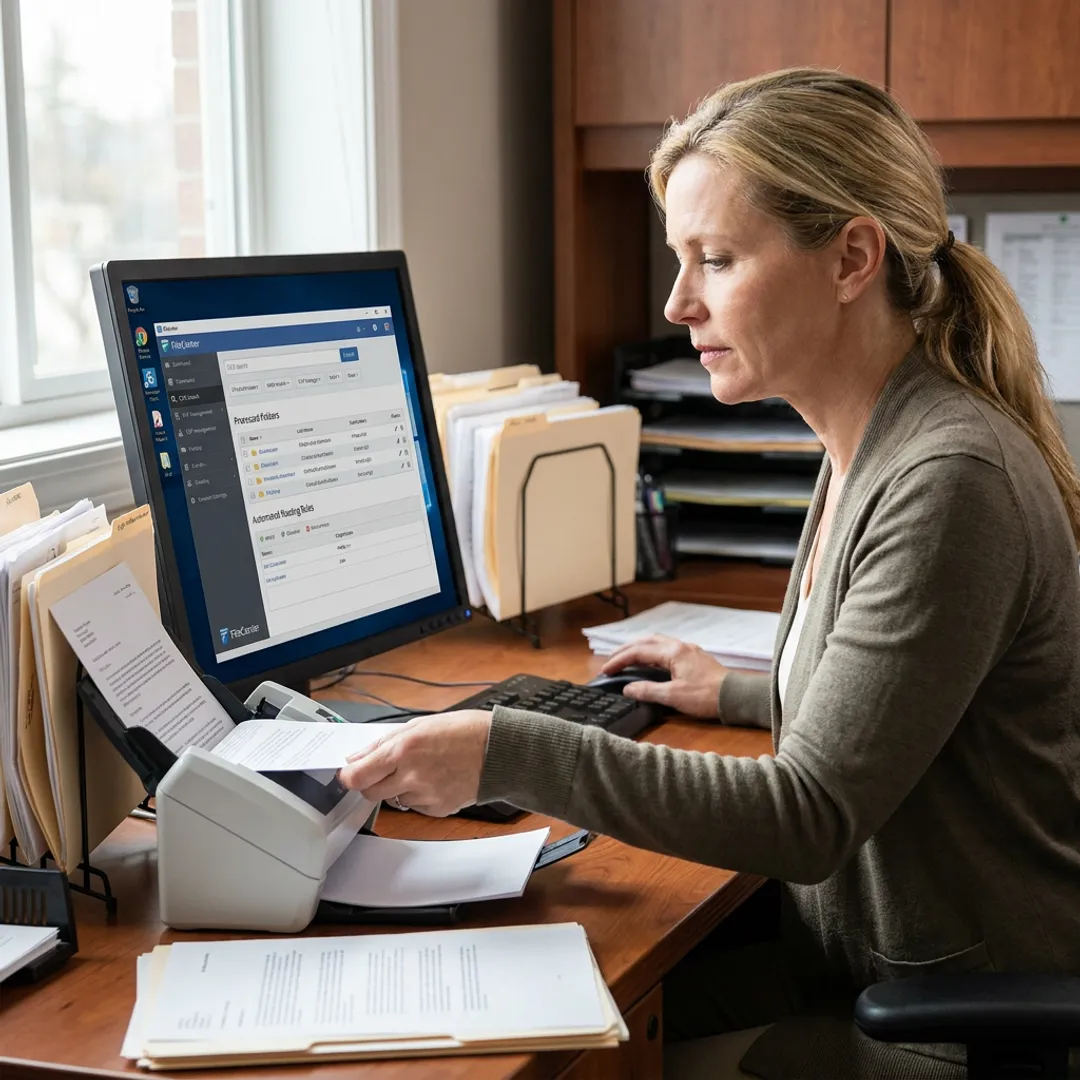 Professional organizing scanned business documents