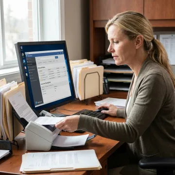 Professional organizing scanned business documents