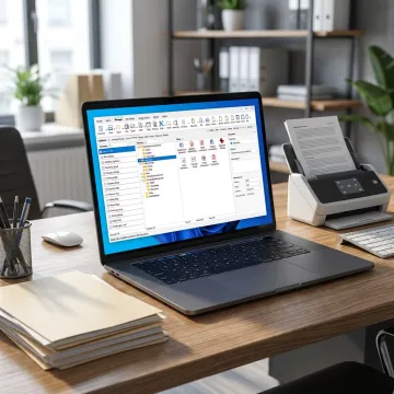 Document management software dashboard