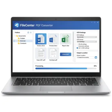 PDF converter software on Windows desktop