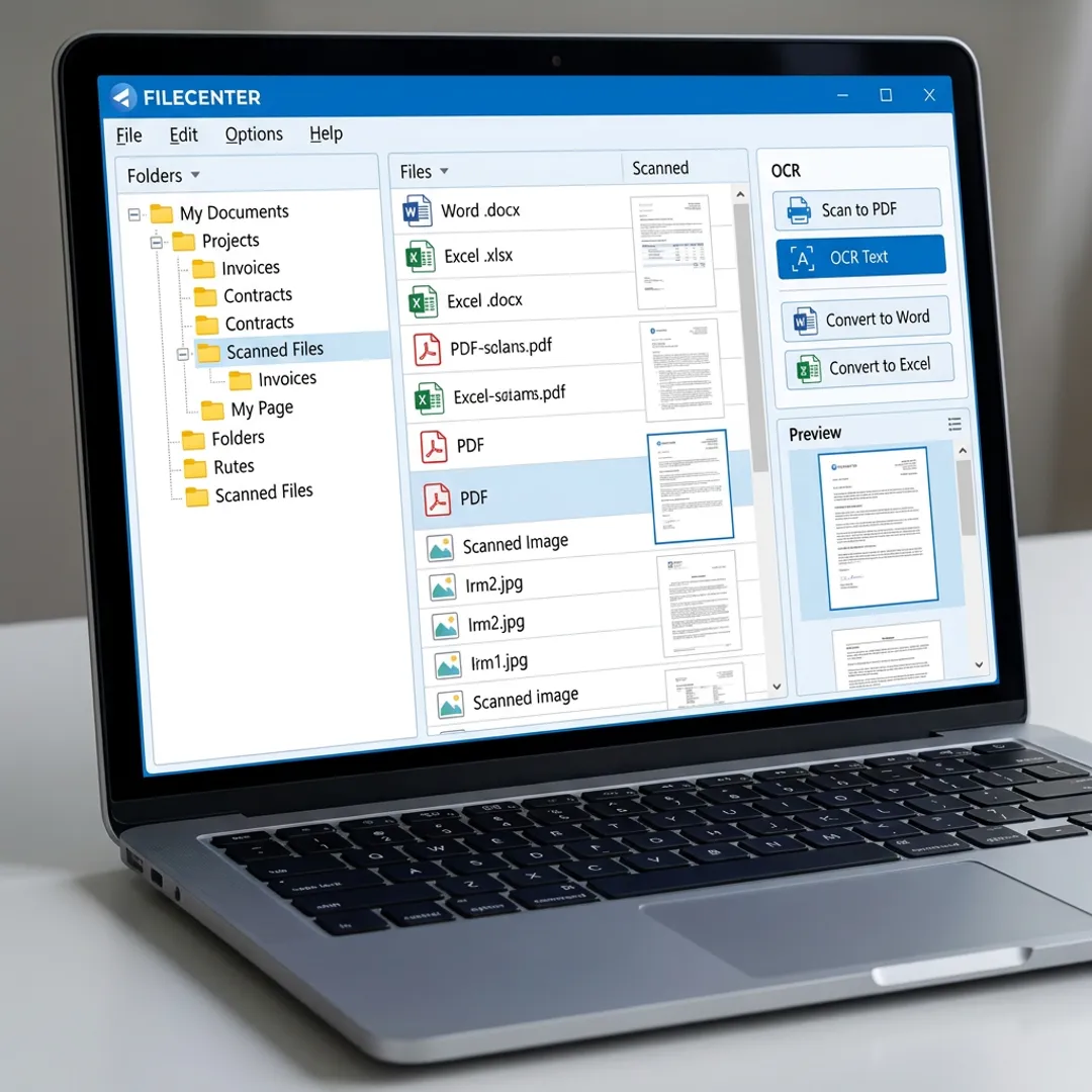 Windows PDF conversion software interface