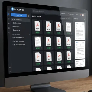 Organized PDF document management workspace