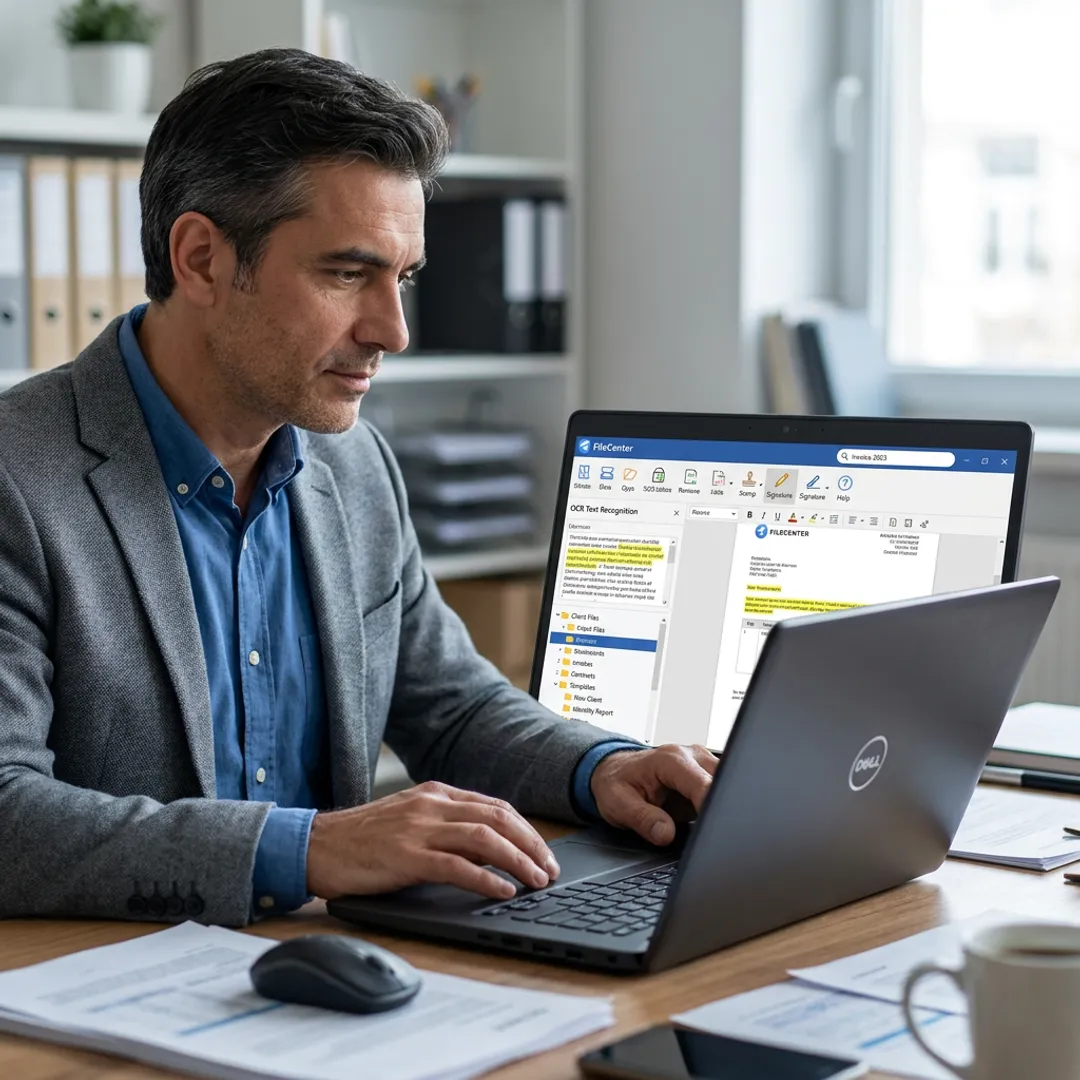 Professional organizing searchable PDF documents