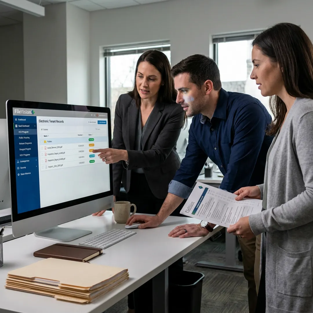 Law firm team organizing electronic matter documents