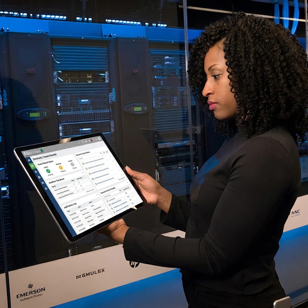 Digital audit dashboard with organized housing records