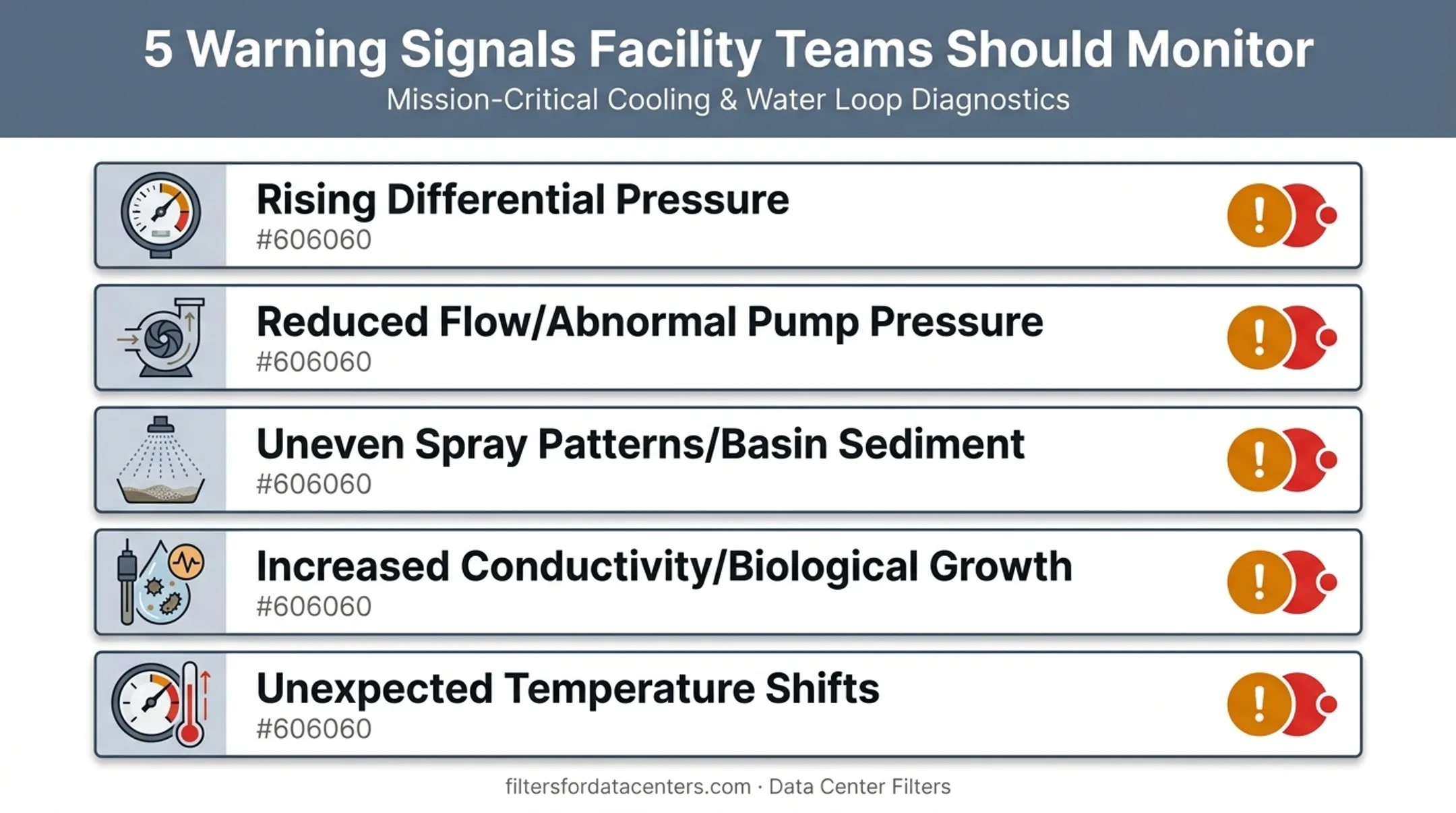 5 warning signs of cooling tower water distribution system problems checklist
