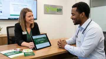 FloodGate Medical recruiter guiding sonographer through MedTech career transition