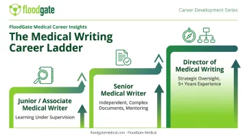 Medical writer career progression from junior writer to director