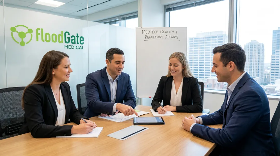 FloodGate Medical recruiters consulting with MedTech quality and regulatory candidates