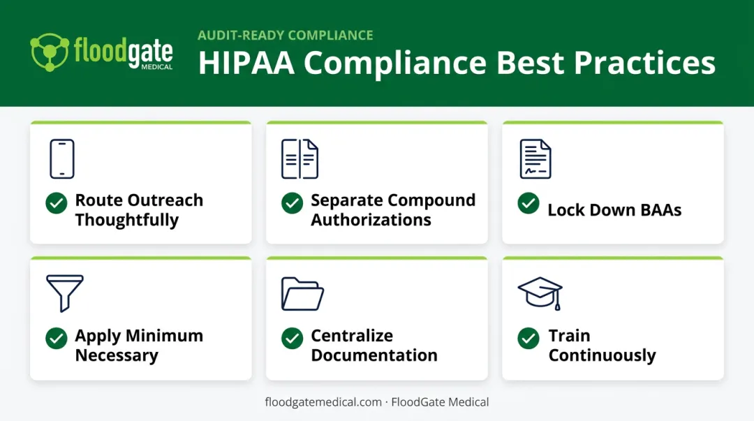 Six best practices checklist for HIPAA compliant research recruiting