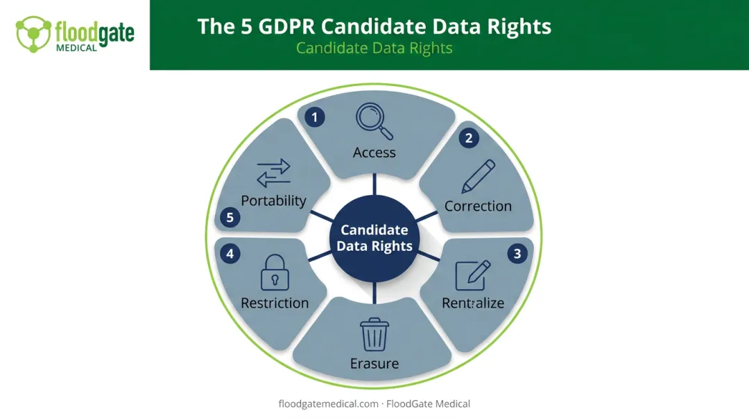 5 candidate rights under GDPR access correction erasure restriction portability