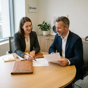 Recruiter reviewing MedTech career opportunities with candidate