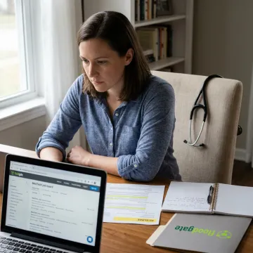 Healthcare professional exploring MedTech job openings