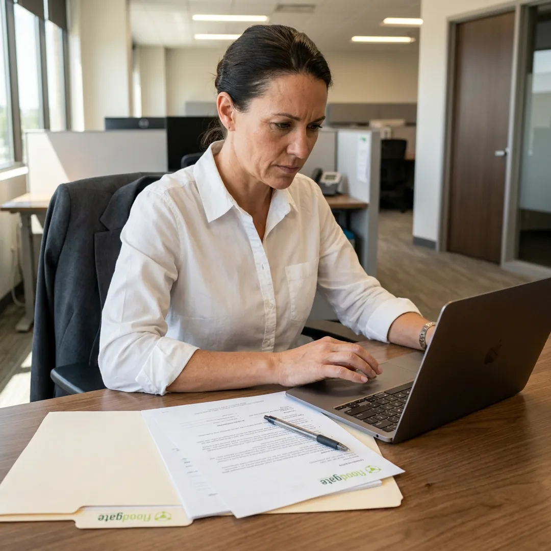 Recruiter reviewing medical sales candidates