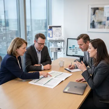 MedTech team planning flexible talent needs