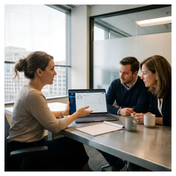 Recruiter reviewing MedTech candidates
