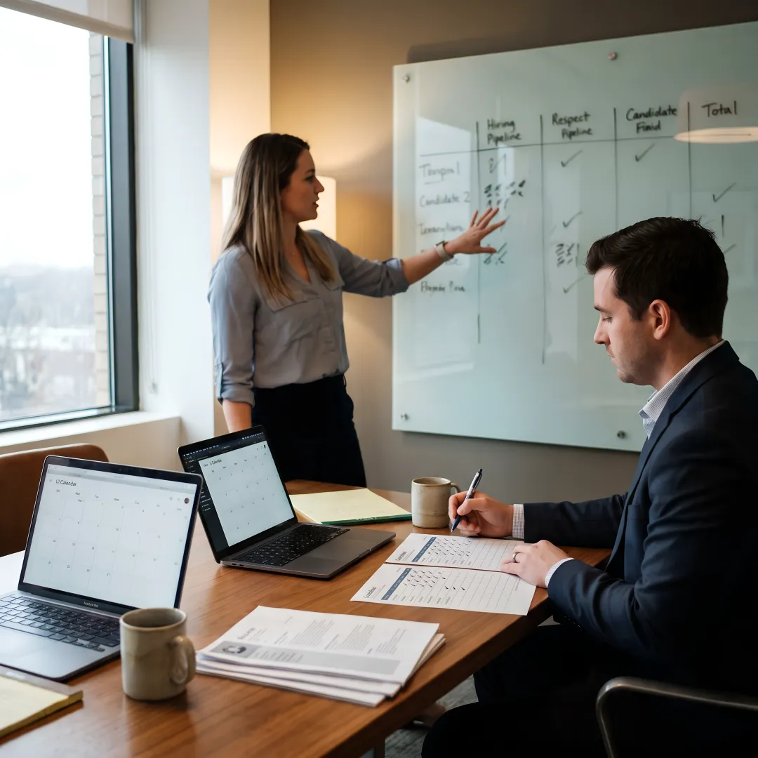 Recruiting consultants planning MedTech hiring process