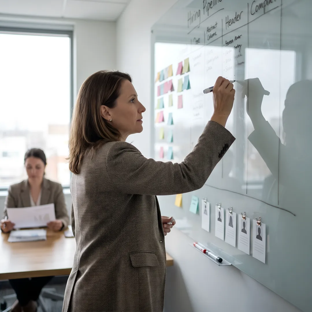 Recruiter planning MedTech hiring process