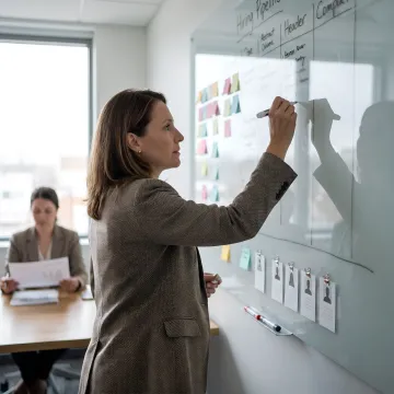 Recruiter planning MedTech hiring process
