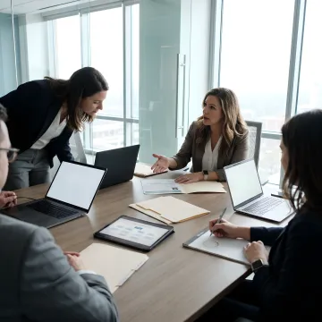 Recruiter guiding MedTech executive search process