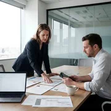 Recruiter guiding MedTech executive search process