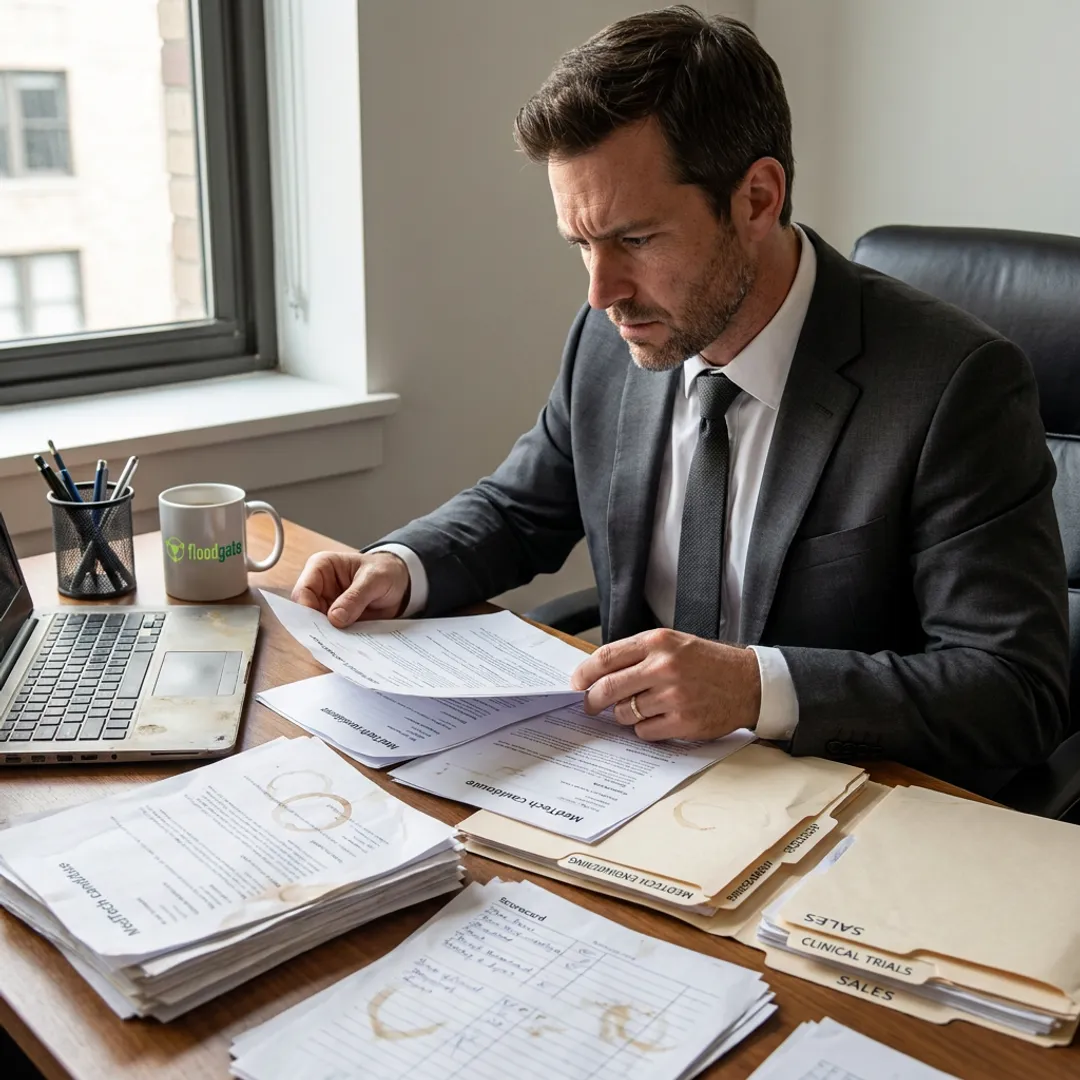 Recruiter reviewing MedTech candidate profiles