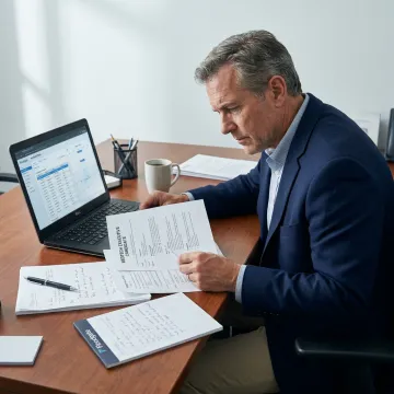 Healthcare professional preparing for a MedTech leadership interview