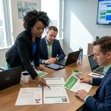 MedTech recruiters reviewing candidate profiles