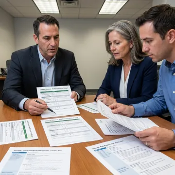 Recruiter reviewing MedTech candidate profiles