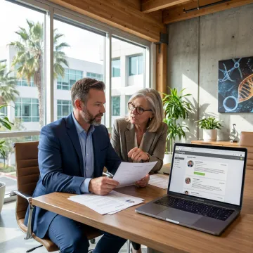 Biotech recruiter meeting with hiring manager in San Diego