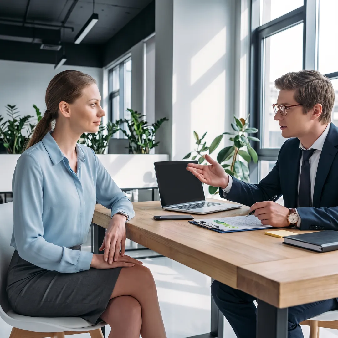 Recruiter speaking with a medical sales candidate