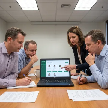 MedTech hiring team reviewing candidate shortlist