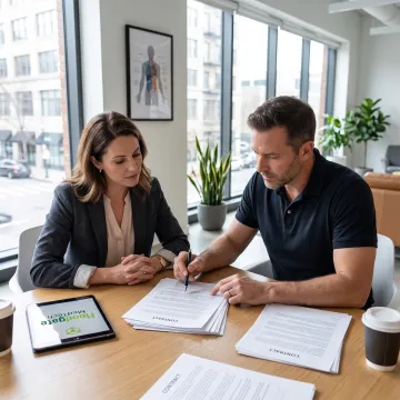 MedTech recruiter meeting with a candidate