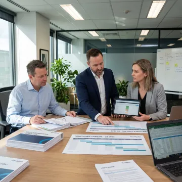 MedTech regulatory affairs professionals reviewing documentation