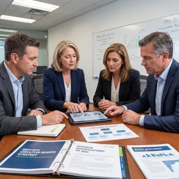 Recruiter consulting with MedTech hiring leaders