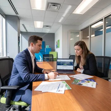 MedTech recruiter meeting with a candidate