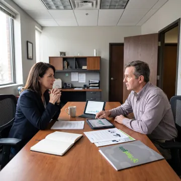 MedTech sales recruiter meeting with a candidate