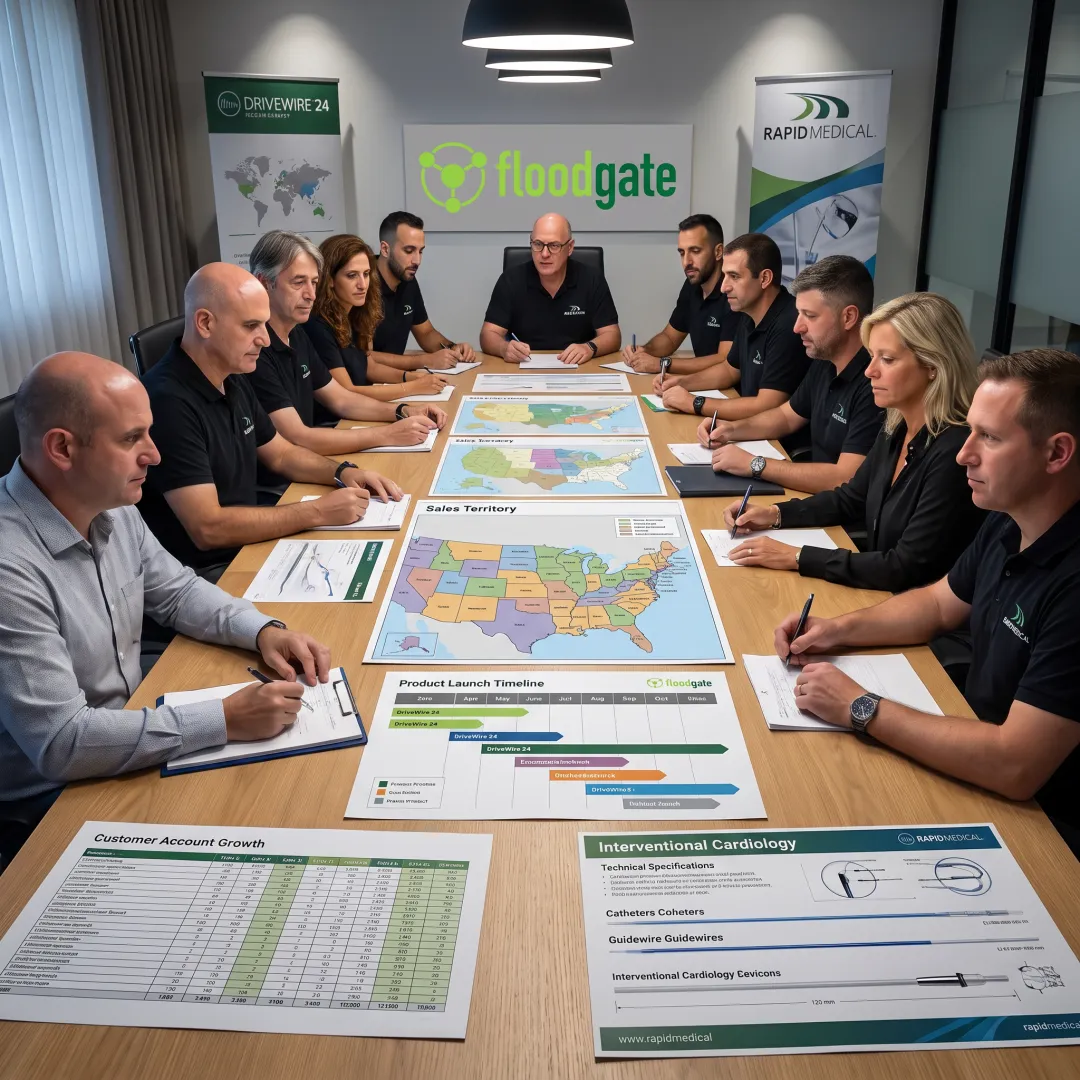 MedTech commercial team discussing sales strategy