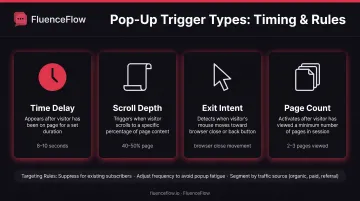 Four effective pop-up trigger timing strategies with conversion optimization tips
